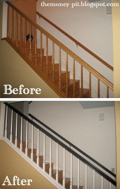 The Kim Six Fix Before And After Stair Railing Makeover Stair