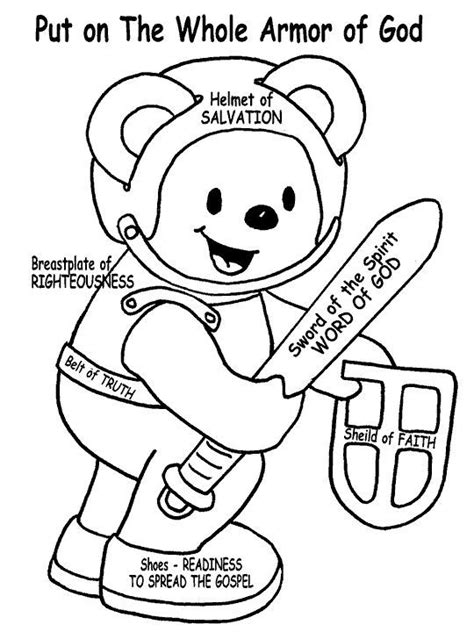 You might also be interested in coloring pages from church category. Armor of God Teddy Bear for the small kids to color ...