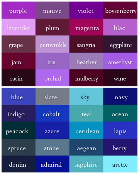 √ Purple Blue Color Name
