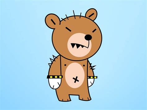 Cartoon Bear Character Vector Art And Graphics
