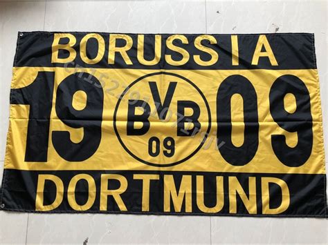 3ft X 5ft 3 X5ft Borussia Dortmund Flag Banner Germany Soccer Print