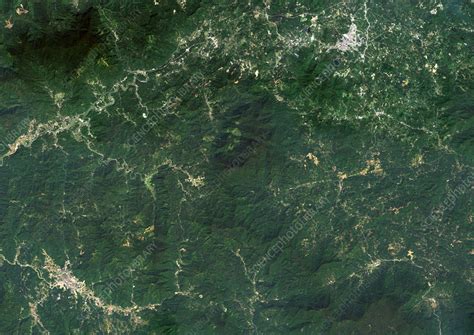 Wuzhi Mountain Hainan China Satellite Image Stock Image C057