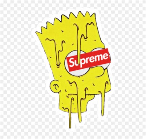 Supreme Bart Simpson Hd Png Download 480x7206110872 Pngfind