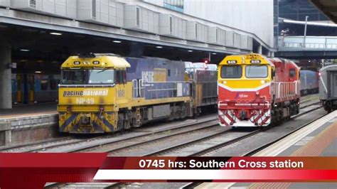 australia trains at melbourne s southern cross station part 1 youtube