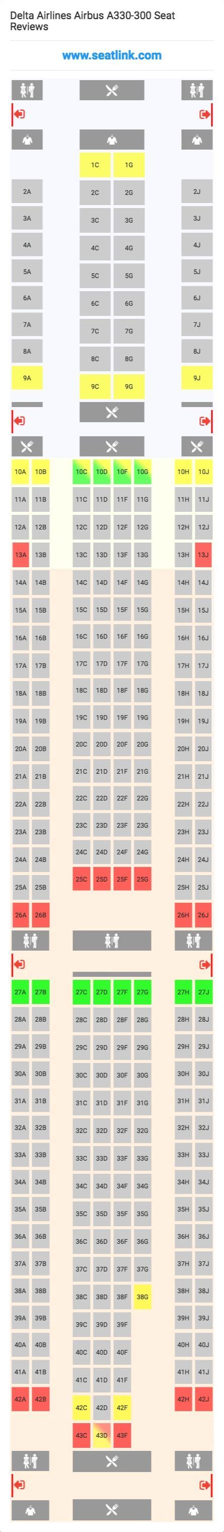 Airbus A Seating Chart Delta