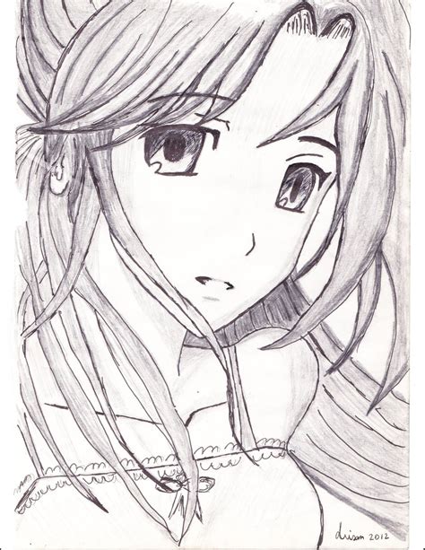 Pencil Anime Girl Mark Crilley Fanart By Lianavisan On