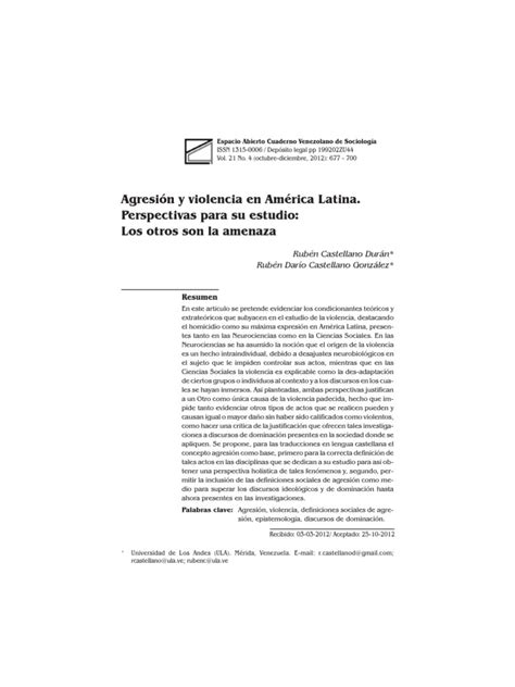 pdf agresion y violencia en américa latina dokumen tips