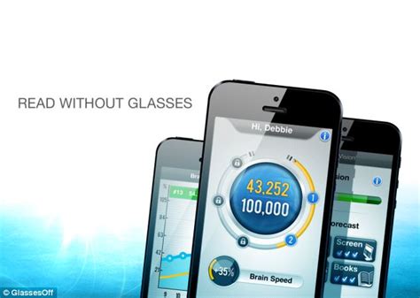 Could Glassesoff Eye Training App Really Let You Throw Away Your Reading Glasses Daily Mail
