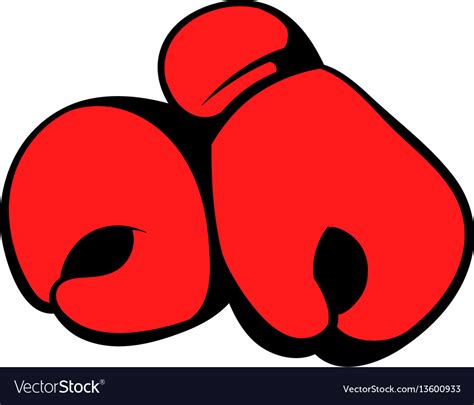 Red Boxing Gloves Icon Icon Cartoon Royalty Free Vector