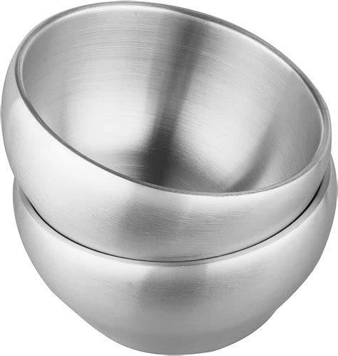 IMEEA Insulated Ice Cream Bowl Double Walled Insulated Bowl SUS Stainless Steel Soup Bowl