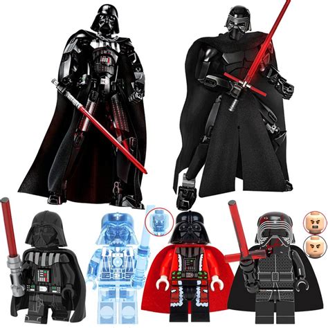 6pcs Darth Vader Anakin Skywalker Minifigures Lego Compatible Star Wars