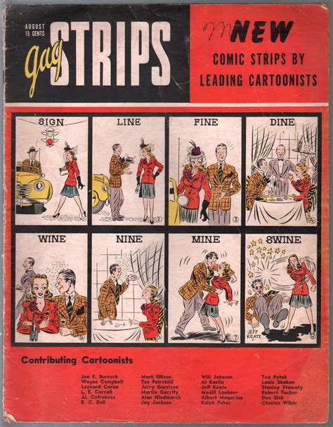 Gag Strips 1 1942 1st Issue Wwii Era Mr Prosecutor Hobo Joe