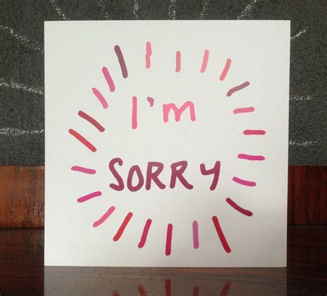 I M Sorry Card By Rael And Pappie
