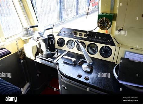 The Drivers Cab Of A Class 33 Locomotive Stock Photo Alamy