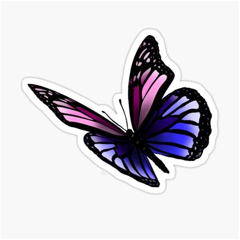 Subtle Omni Pride Butterfly Sticker For Sale By Zeons Art Redbubble