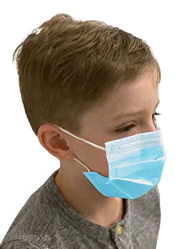 Magid Glove And Safety 3 Ply Disposable Kids Face Masks With Adjustable