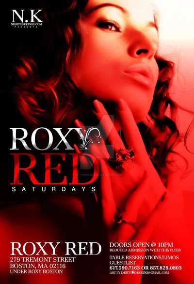 Roxy Red Saturdays Flyer By DeityDesignz On DeviantArt