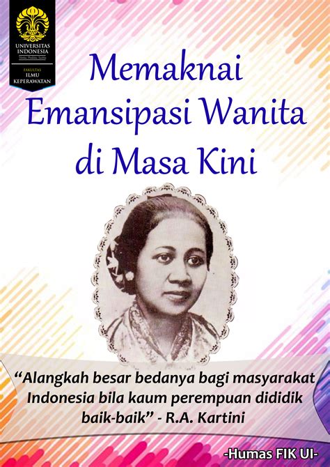 Poster Emansipasi Wanita Sketsa