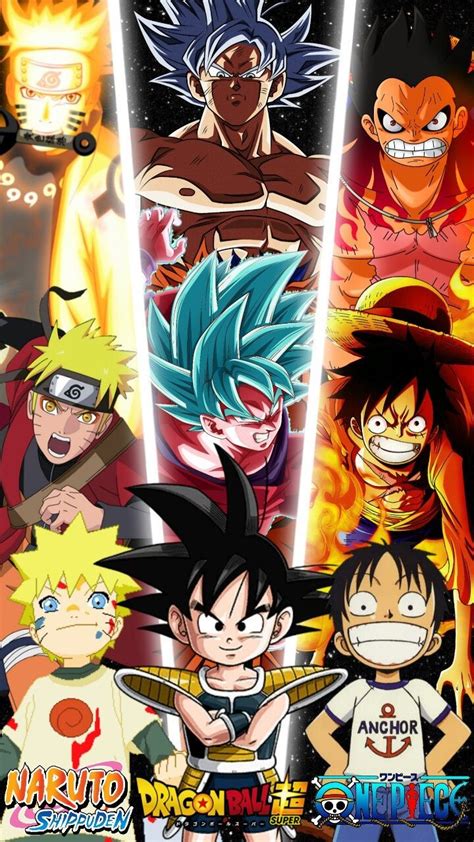 Luffy Goku And Naruto Wallpaper Images