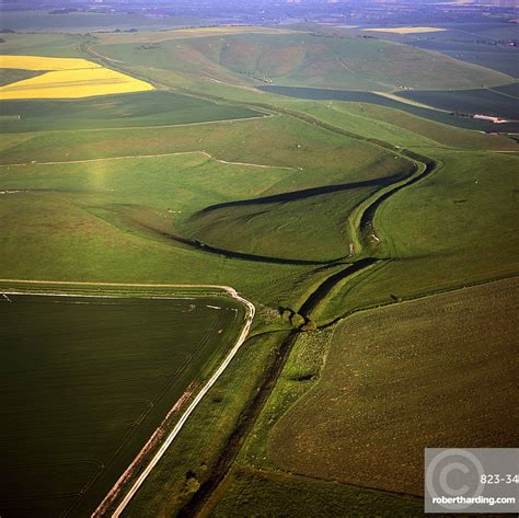 Aerial Image Of Wansdyke From Stock Photo