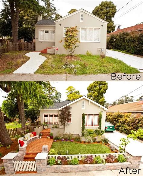 Before And After Pictures Of A Small House In The Suburbs With Grass