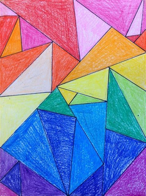 Just Tri Me Geometry Art Projects Triangle Art Math Art