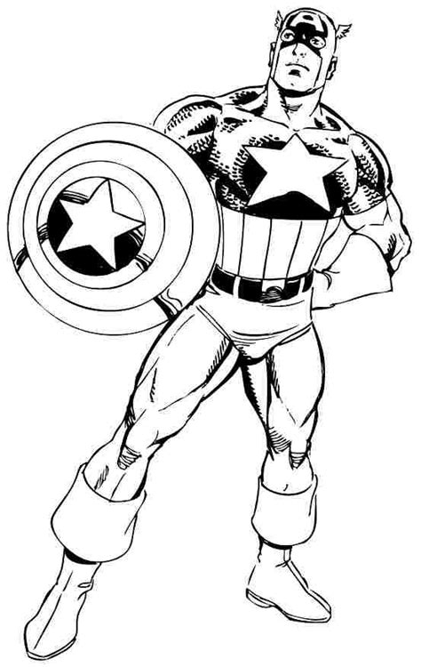 Free printable captain america coloring pages. Captain America Coloring Pages Printable Captain America ...