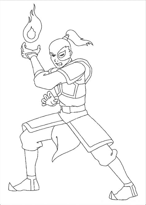 Fire Lord Zuko Coloring Pages Avatar The Last Airbender Zuko