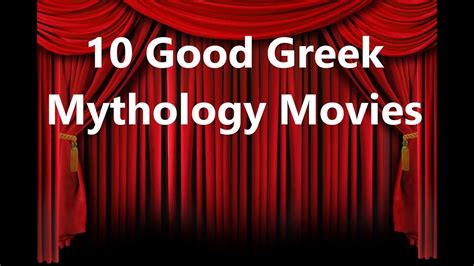 We have picked the top 5 best high fantasy movies that you have to watch. 10 Good Greek Mythology Movies - YouTube
