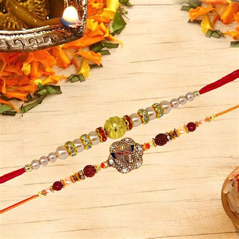 Buy Me And You Rakhi Set Designer Rakhi Pack 2 Rakhi For Bhaiya Rakhi Combo Pack Rakhi T