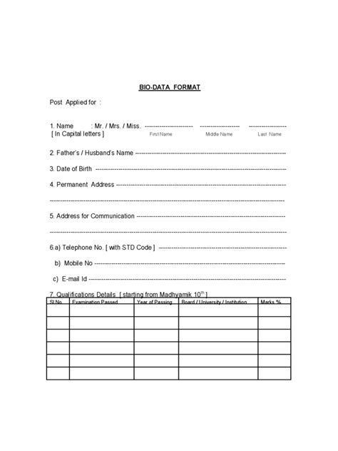 Biodata Form Fill Online Printable Fillable Blank Pdffiller Lupon
