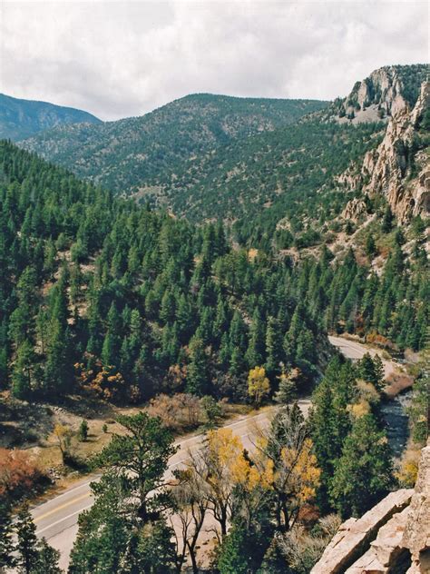 View Above Highway 64 Cimarron Canyon State Park New Mexico