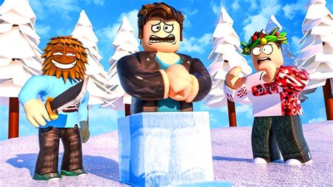 Freezing My Friends In Place In Roblox Murder Mystery Hacked Youtube