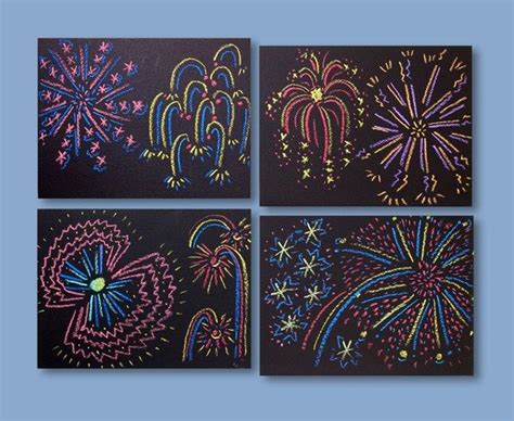 Pin By Lisa Bartoli On Fireworks Fireworks Art Art For Kids Chalk Art
