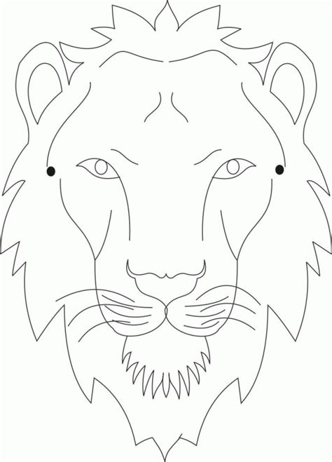 Please notice that this listing is for the digital download of the files only. Lion Face Coloring Pages - GetColoringPages.com