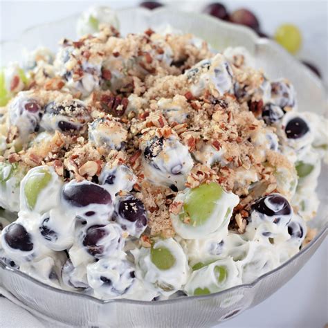 Creamy Grape Salad Is A Perfect Sweet Salad To Add Color And Crunch To