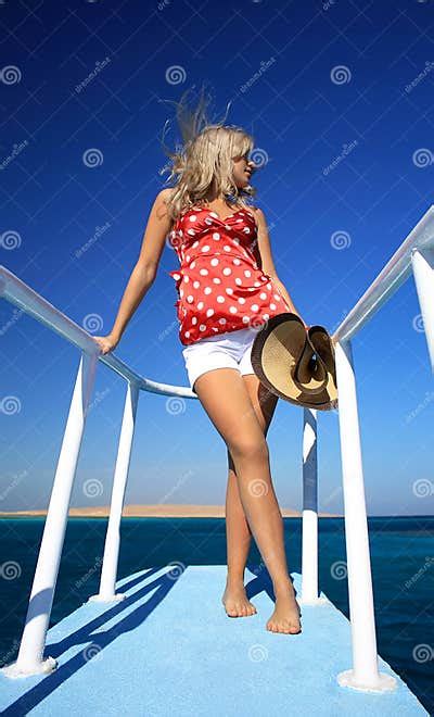 The Girl On The Yacht Stock Photo Image Of Egypt Dress 21166866