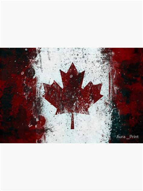 Canadian Flag National Flag Of Canada Maple Leaf Flag Poster For Sale By Aura2021 Redbubble