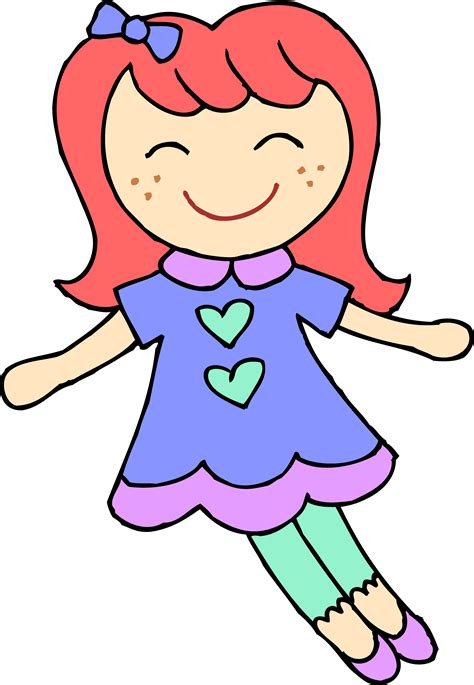 Doll Clipart Doll Black And White Clipart Png Download Full Size