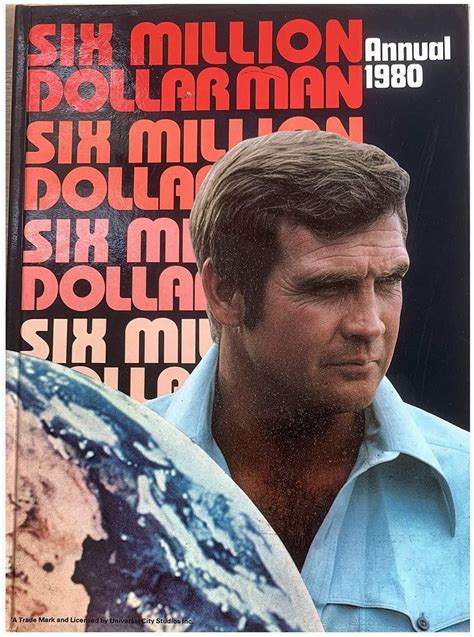 Lee Majors Of The Front Cover Of The Six Million Dollar Man Annual 1980