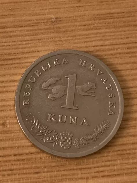 1 Kune Kuna Kroatien 1993 Münze Republika Hrvatska Eur 150 Picclick De
