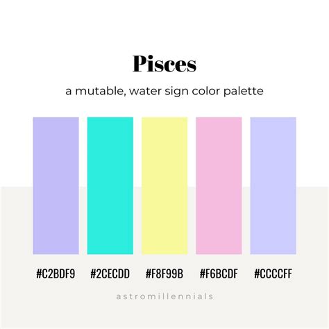 ☁️ On Twitter Zodiac Signs Colors Pisces Color Pisces