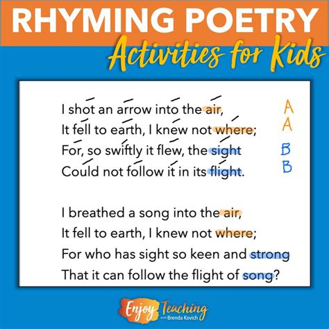Teaching Rhyming Poetry For Kids Rhythm And Rhyme
