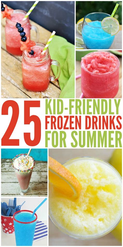 Haha, i was the weird little kid bringing cold brussels sprouts for snack! 25 Kid-Friendly Frozen Drinks for Summer