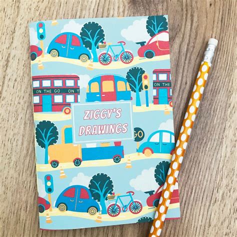 Personalised Cars And Vehicles Design Pocket Notebook Or Etsy