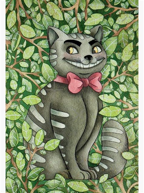 Cheshire Cat Alice In Wonderland Art Print By Adeillustrator
