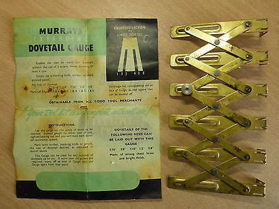 Very Rare Brass Expanding Dovetail Gauge By Murrys S S With