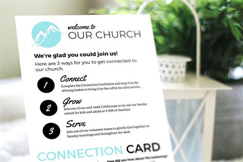 Trusted source for both portable and permanent church signs for churches, and all the essential church marketing tools including invite cards, handheld signs, flag banners, sidewalk signs. Free Design Template: Connection Card - Churchly