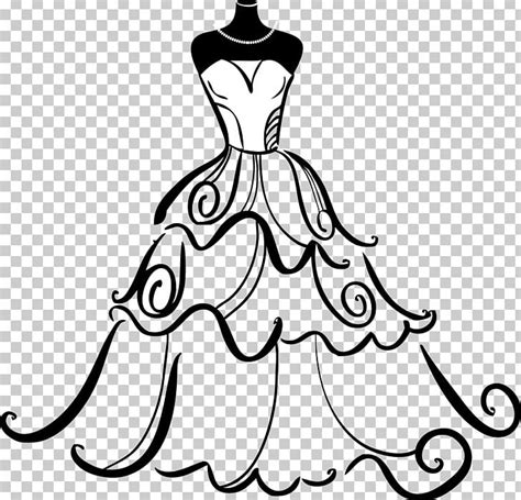 Wedding Dress Gown Bride PNG, Clipart, Black, Black And White, Evening