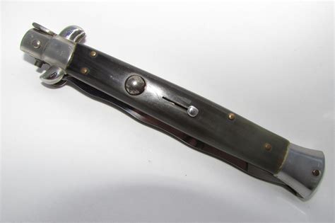 Sold Price Rostfrei German Switchblade Knife Bull Horn Invalid Date Edt
